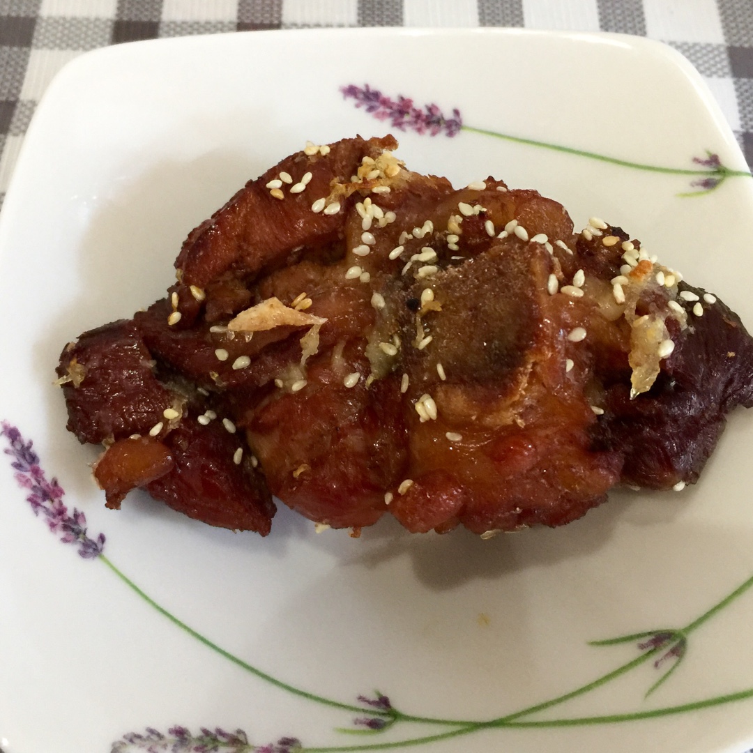 xiyakeke做过蒜茸叉烧肉蒜蓉叉烧脊骨肉iphone 拍摄于