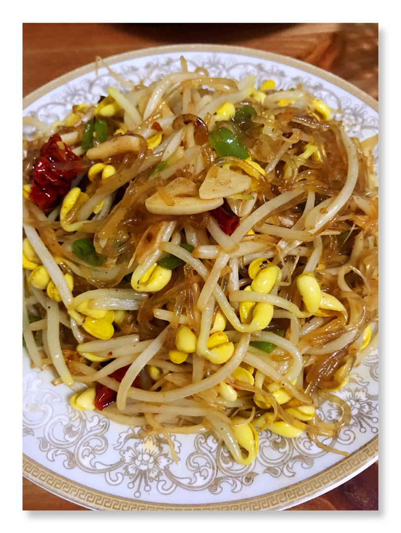 小厨jewel做的黄豆芽炒粉条