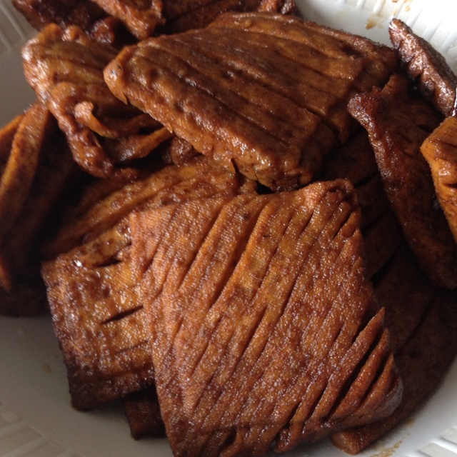 丫片饼饼做的兰花豆腐干