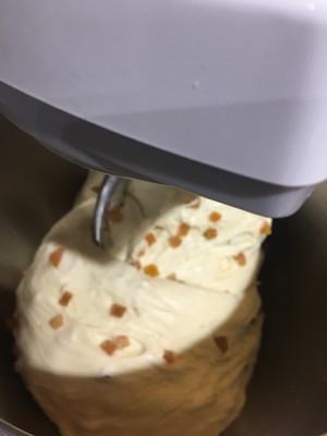 大脸猫奶香蜂蜜丁橙皮丁吐司的做法 步骤6