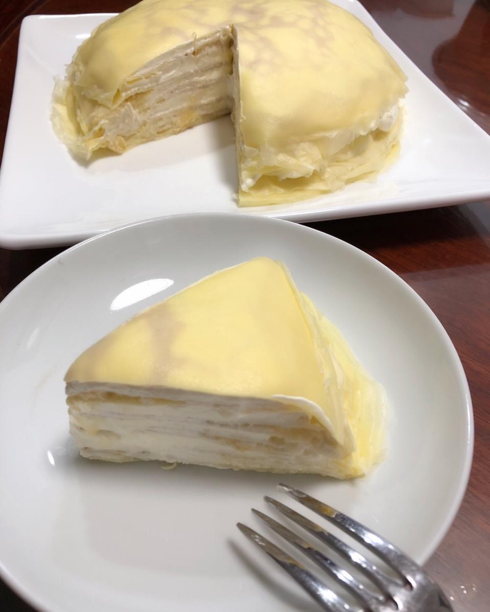 绕絷柔做的榴莲千层蛋糕