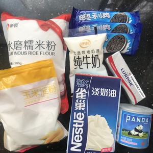 免烤箱雪媚娘的做法 步骤1