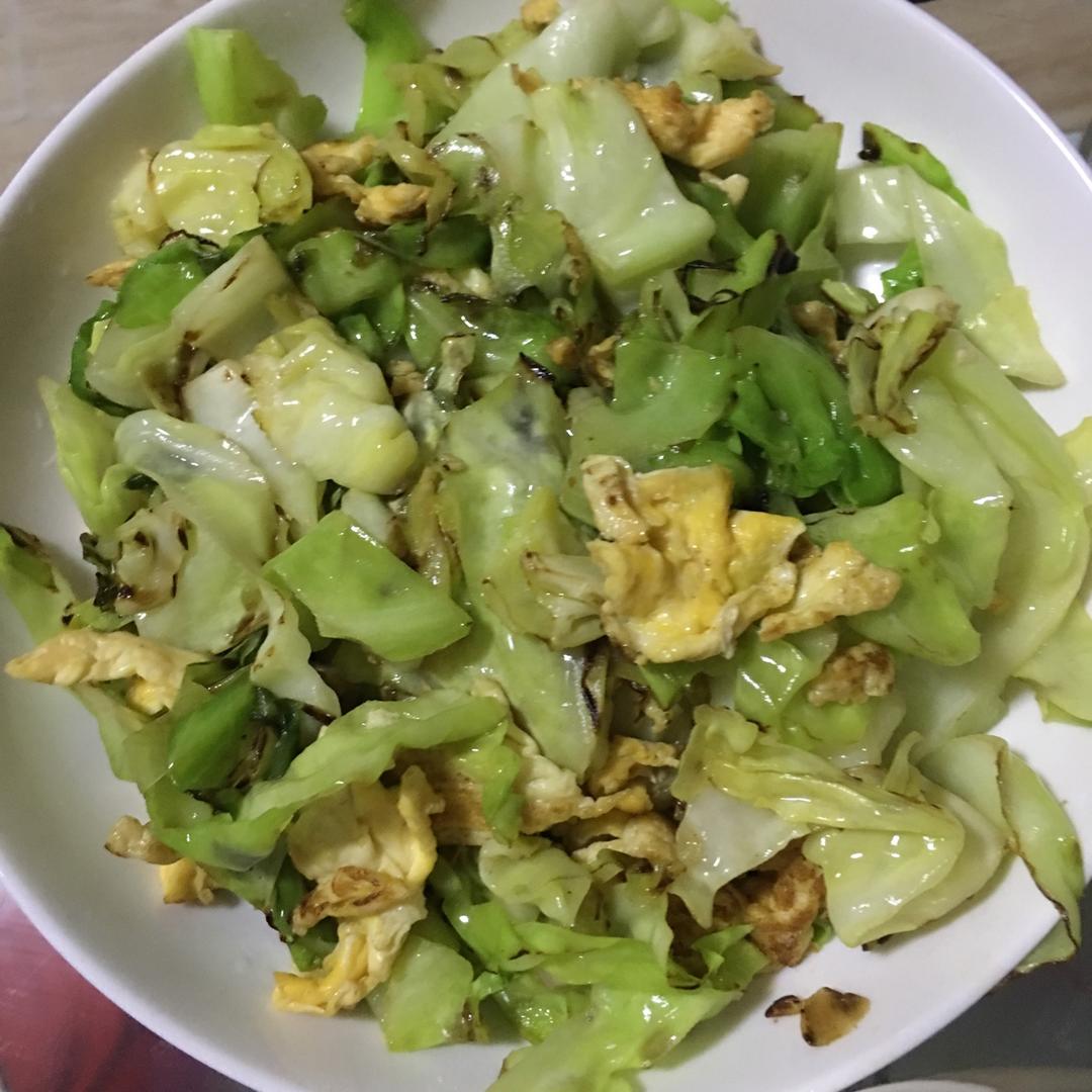 卷心菜炒鸡蛋