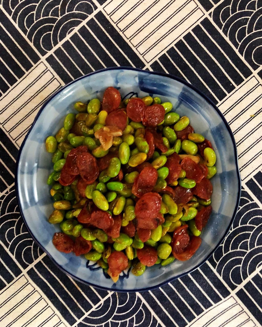 ake1989做的毛豆炒香肠