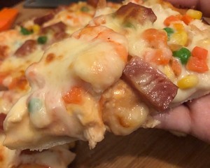 什锦鸡肉虾仁披萨(附详细披萨皮的做法)的做法 步骤8