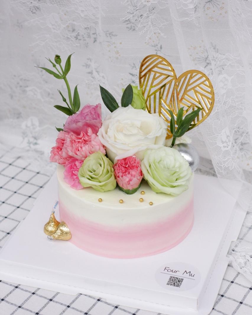 jane__an做的鲜花蛋糕