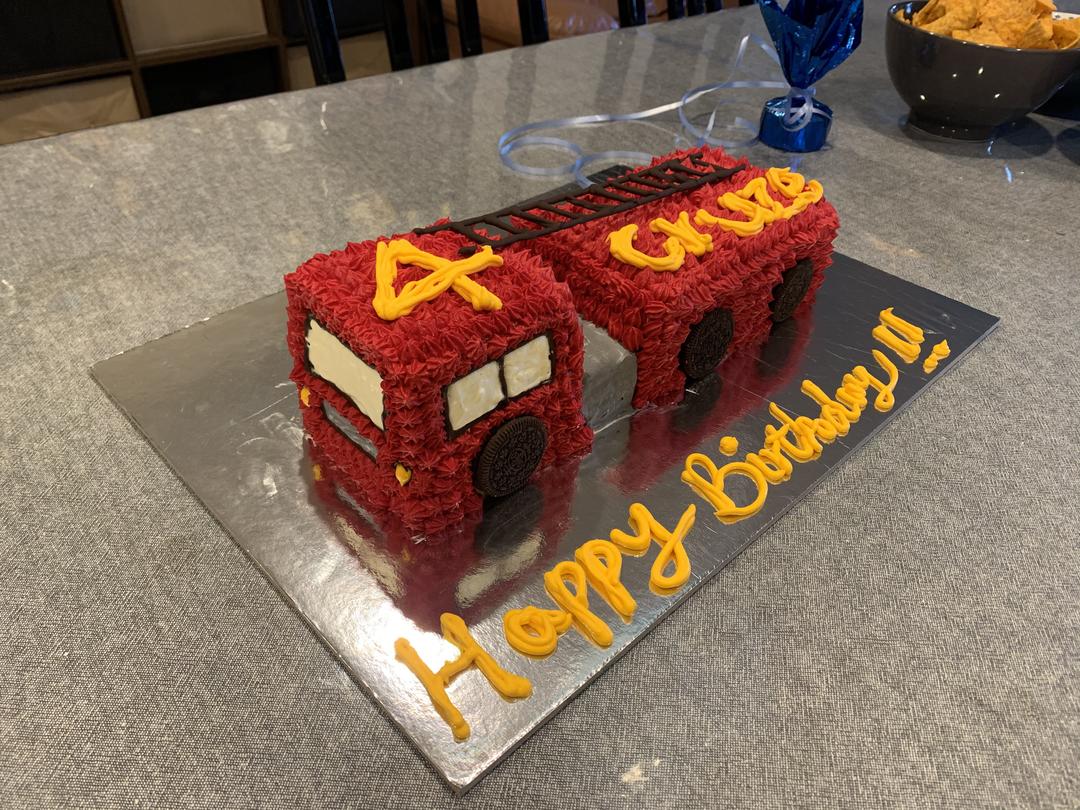 消防车 生日蛋糕