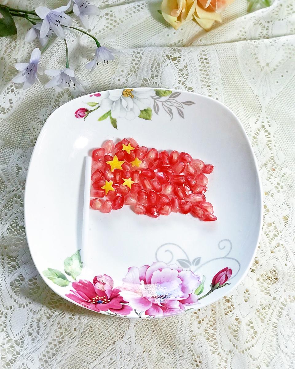 流光舞做的创意石榴(盘饰,摆盘,拼盘)