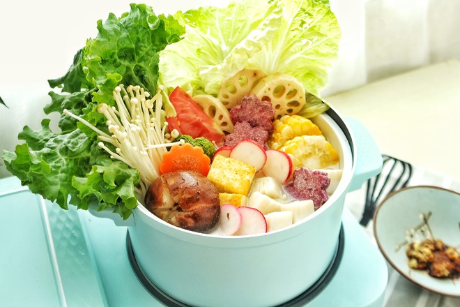 彩虹豆乳锅#东菱三明治早餐机# #早餐打卡#的做法