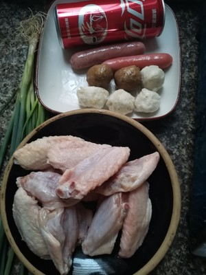 可乐鸡翅丸子的做法 步骤1