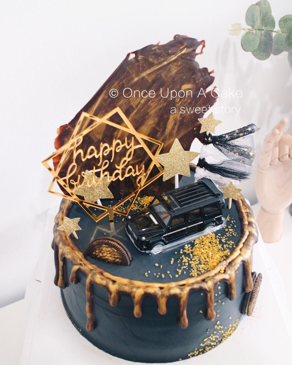 once_upon_a_cake做的男士生日蛋糕