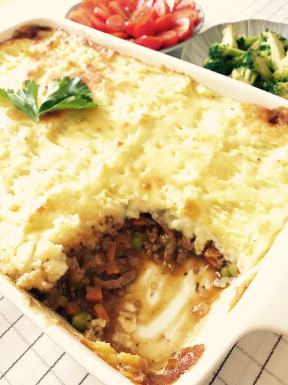婷婷ytzhang做的素牧羊人派(cottage pie/shepherd"s pie)