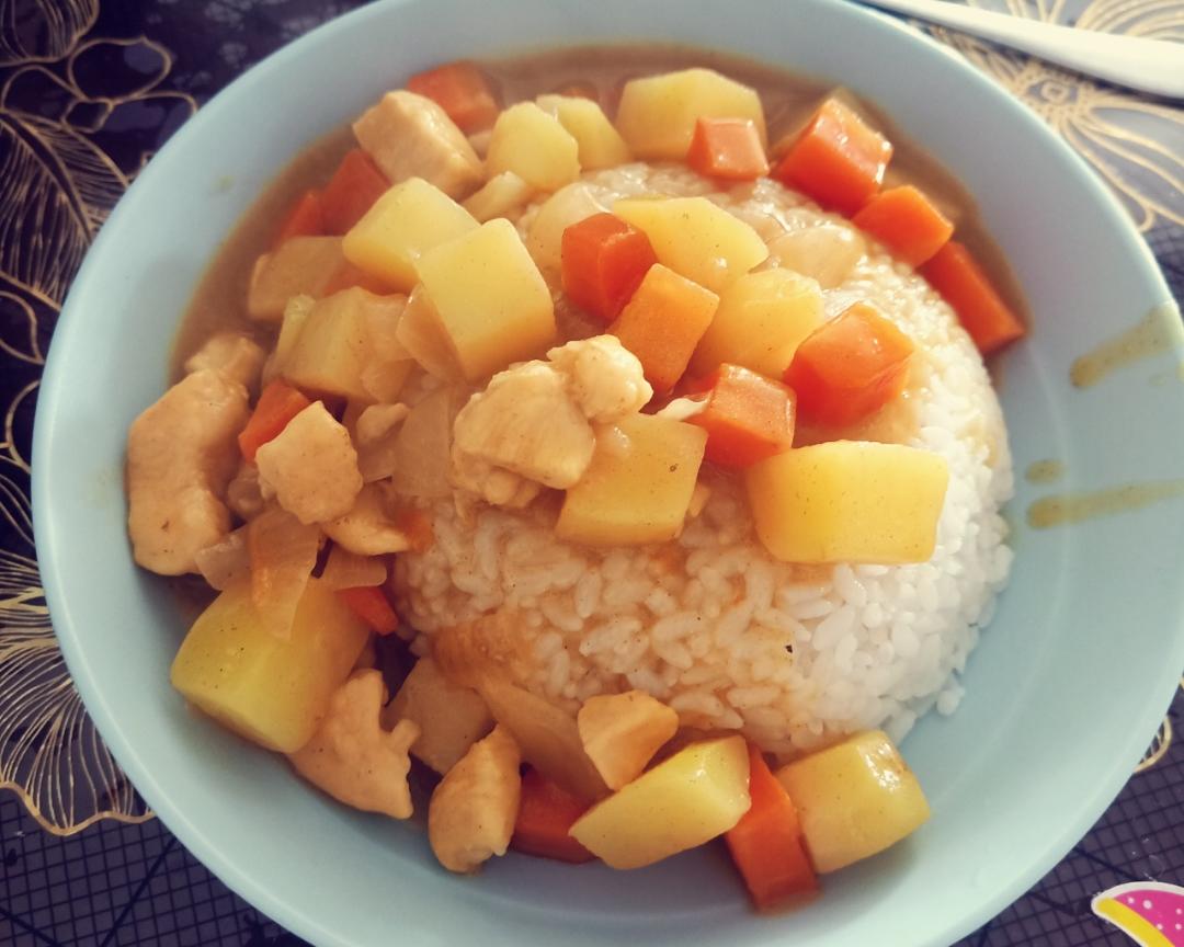 咖喱鸡肉饭的做法