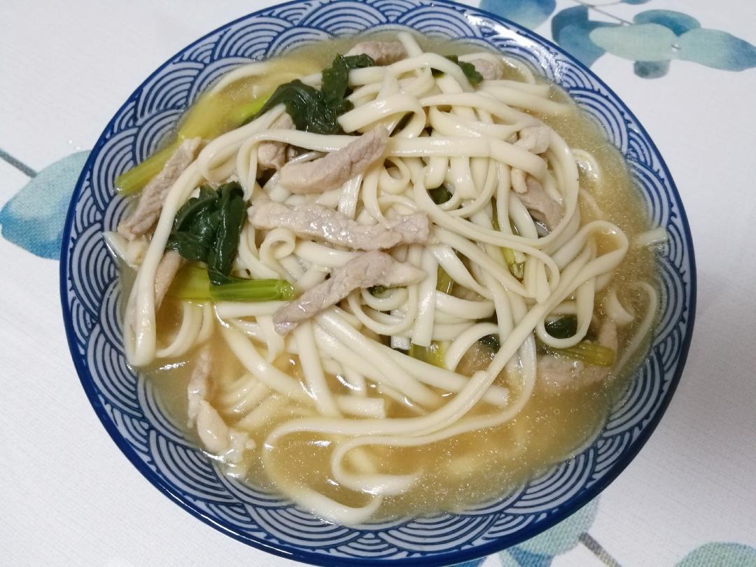 【青菜肉丝面的做法步骤图,青菜肉丝面怎么做好吃】粉色灯塔_下厨房