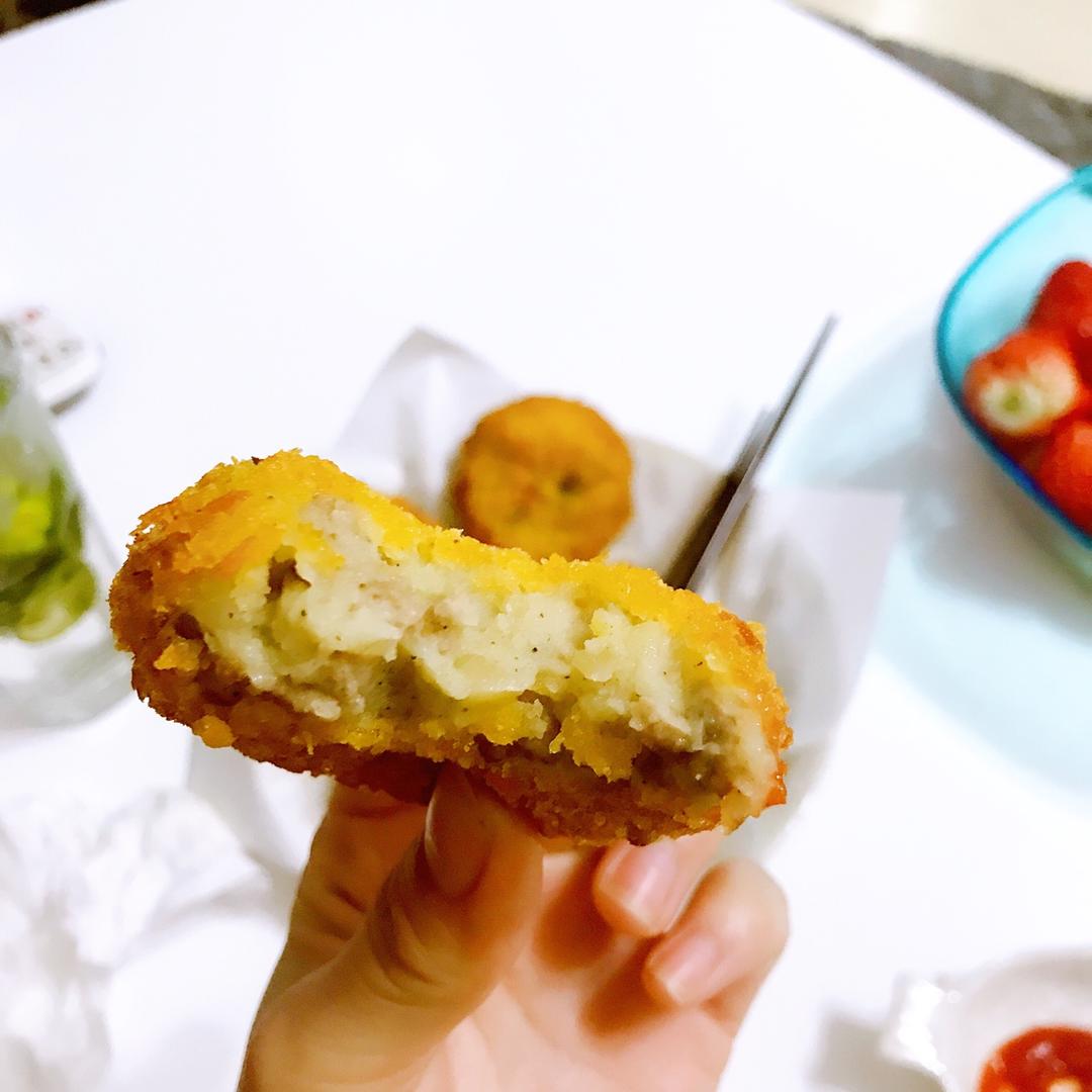 米卡萨兔几做的可乐饼