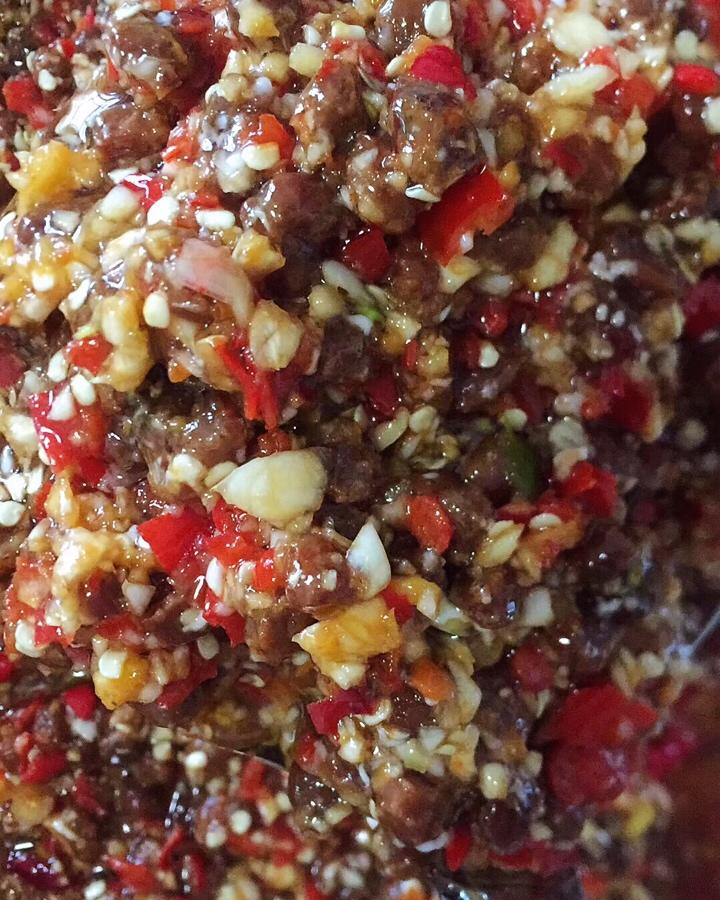 多多家的豆豆做的蒜香腊八豆