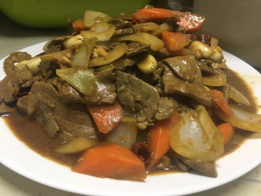 赵镜子呀呀呀做的怎样炒肝尖嫩滑香脆不腥不膻【香辣爆羊肝】