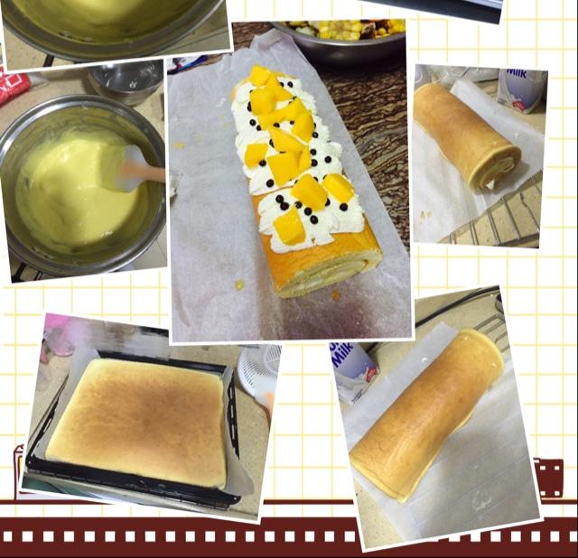 【蛋糕卷记录的做法步骤图，蛋糕卷记录怎么做好吃】* G 兜 兜 *-制作