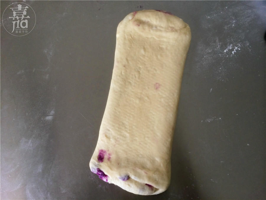 【中种大理石纹紫薯吐司的做法步骤图】嘉嘉的自留地-制作