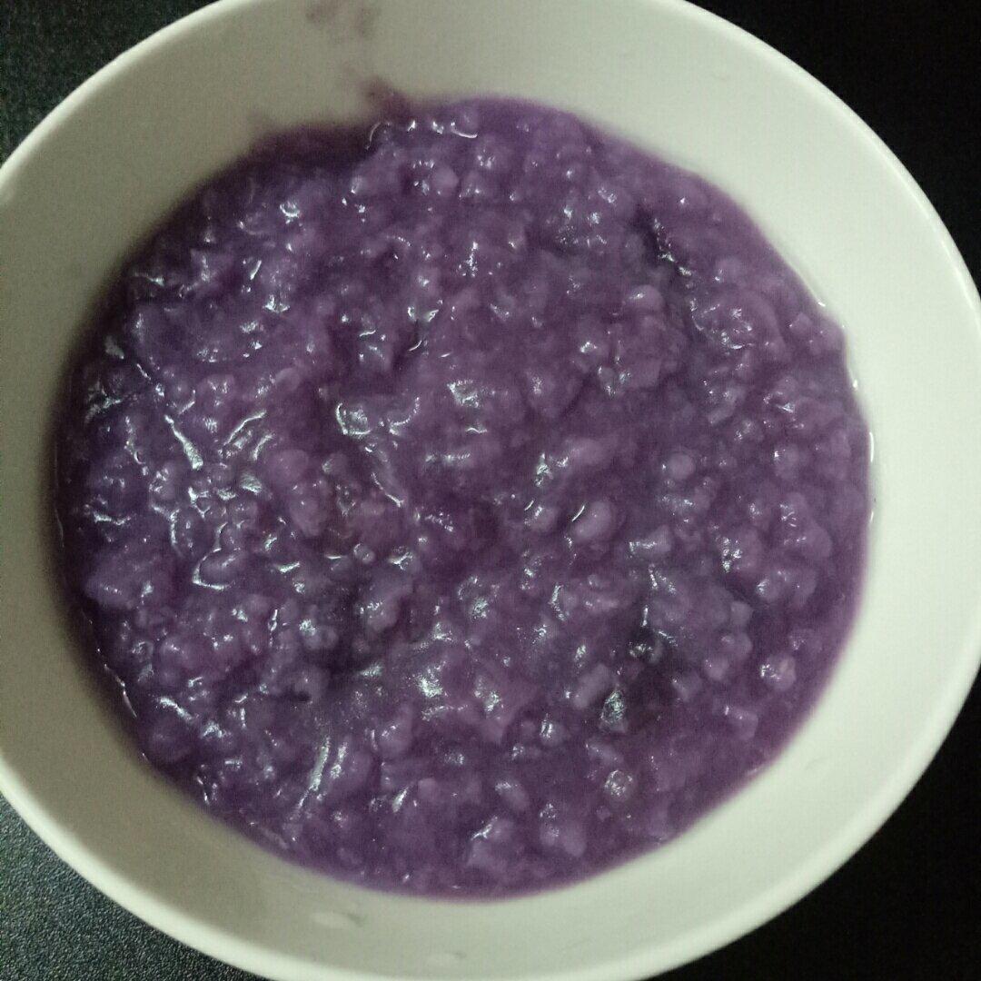 用淡定掩饰i做的紫薯粥