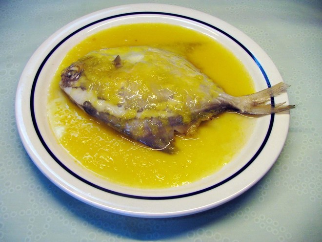腰子鸡冠橙汁做法鲳鱼大全油猪鲳鱼菜谱用料图片