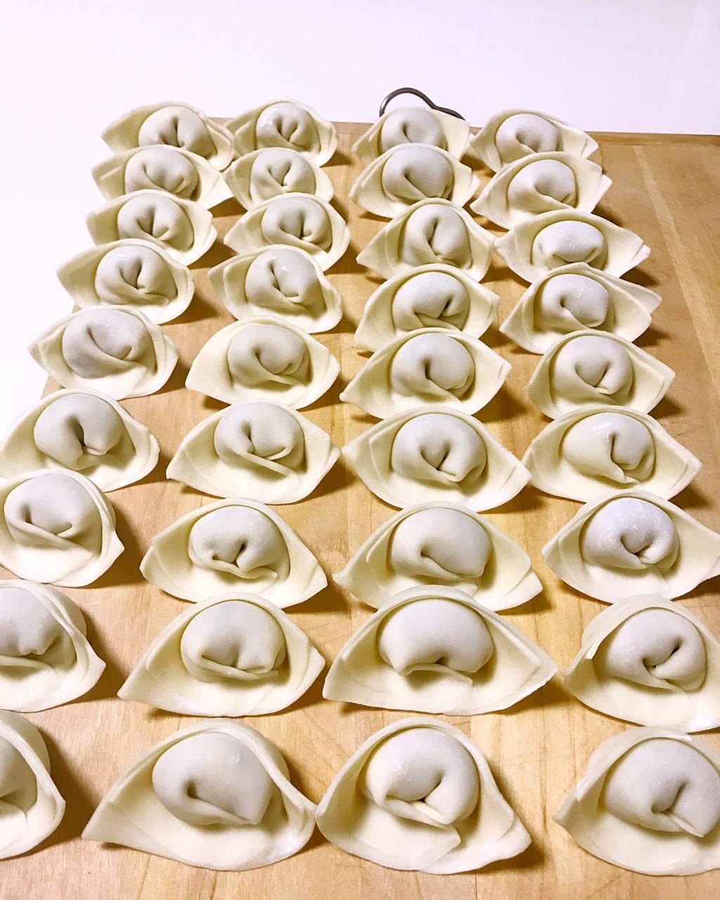 饺子 博山水饺包法又叫"元宝馄饨"(详细图解) 甜甜哒芮芮做的博山水饺