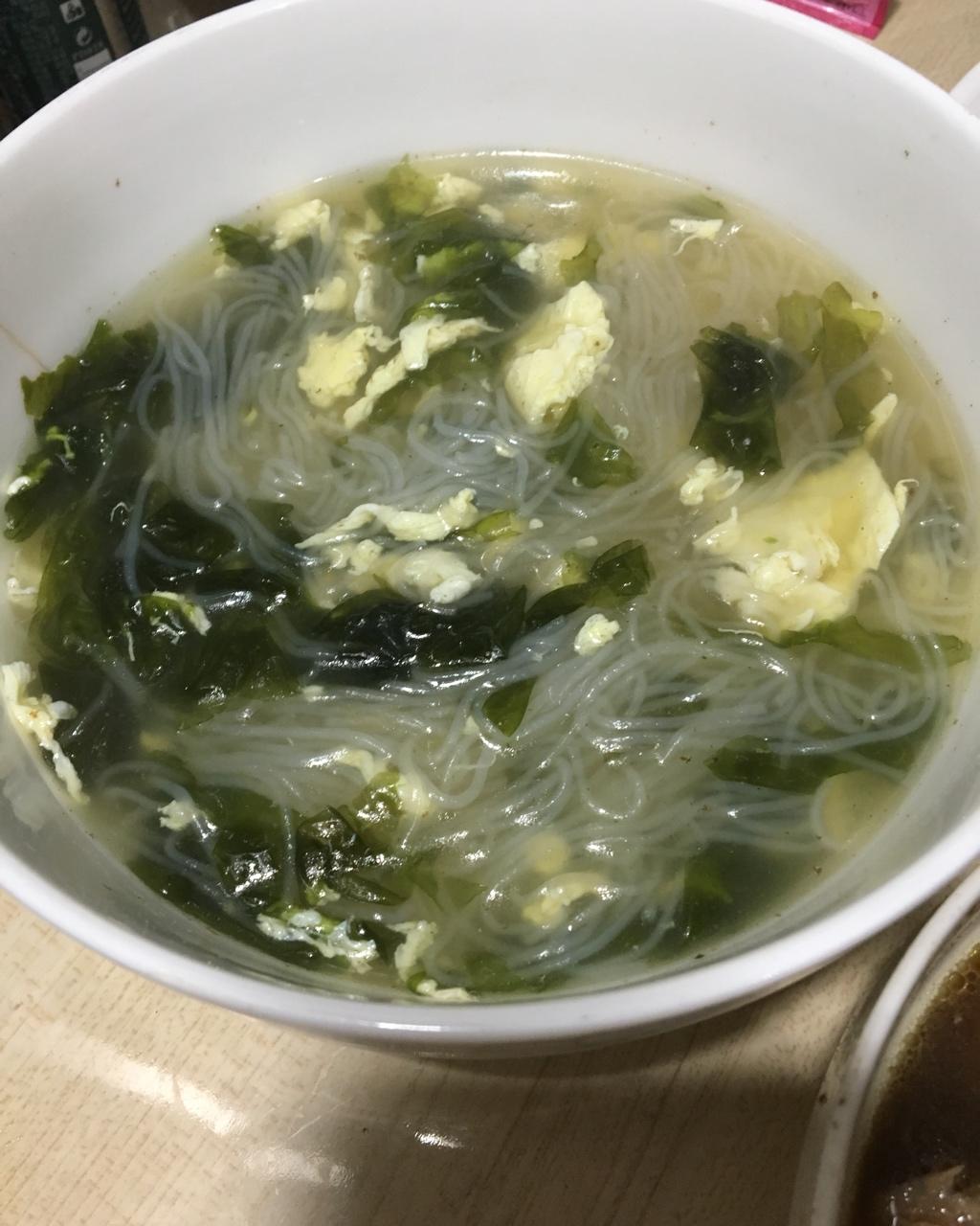 粉丝虾米紫菜汤