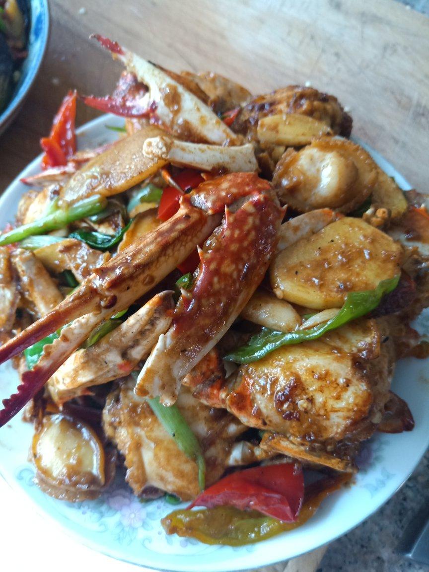 索菲亚-21做的红烧螃蟹
