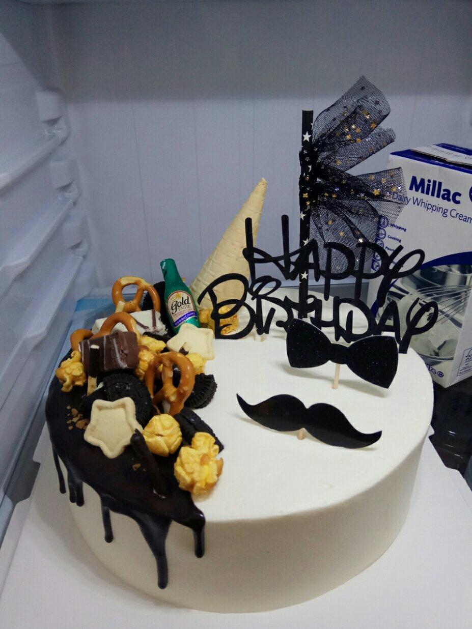 玖月月月做的男士生日蛋糕