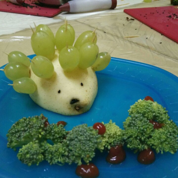 juncy做的水果小刺猬