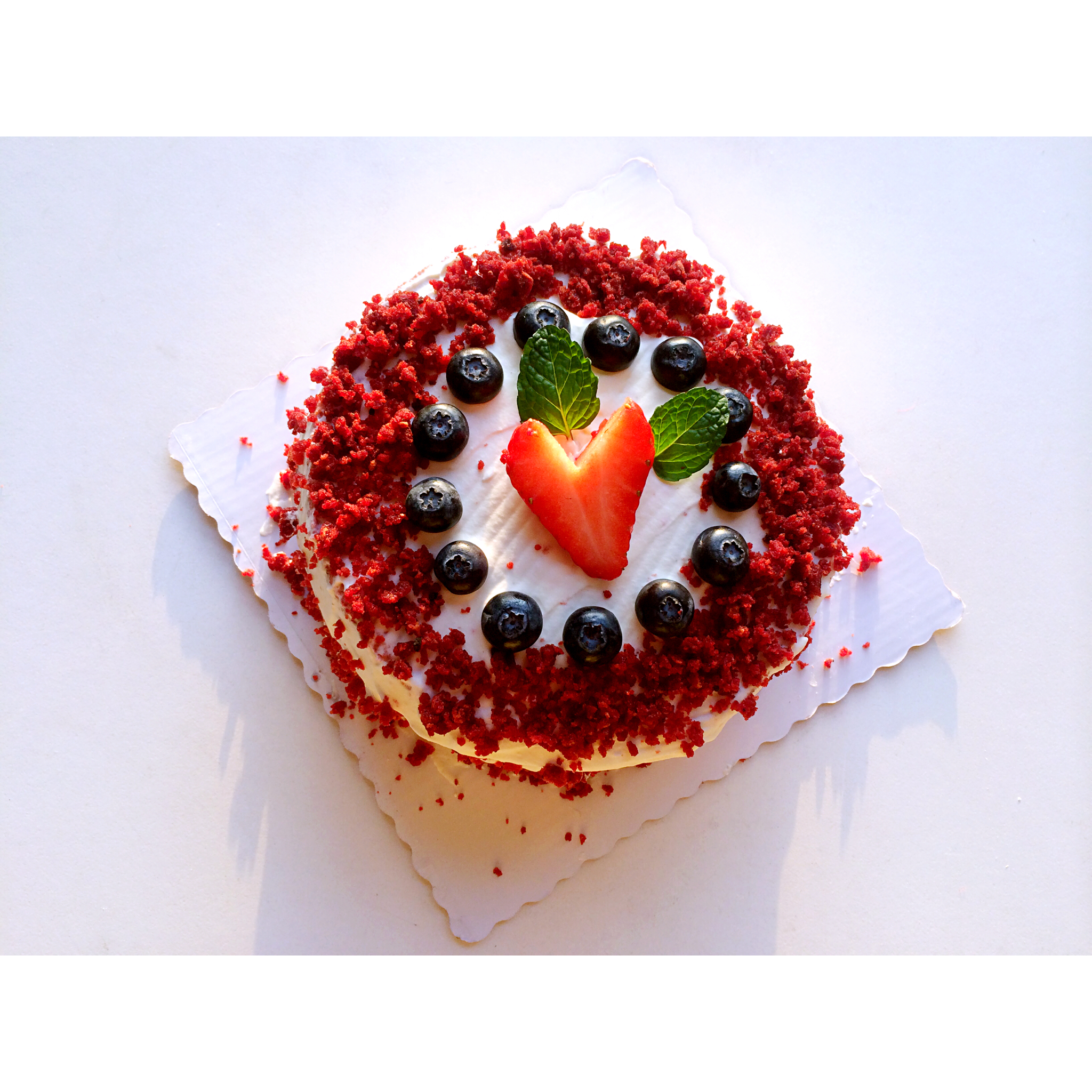 楚佑佑做的红丝绒蛋糕 red velvet cake