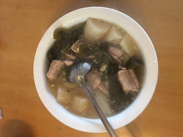 小小妮猪肝做的做法山药排骨汤西红柿泥巴蛋汤的海带图片