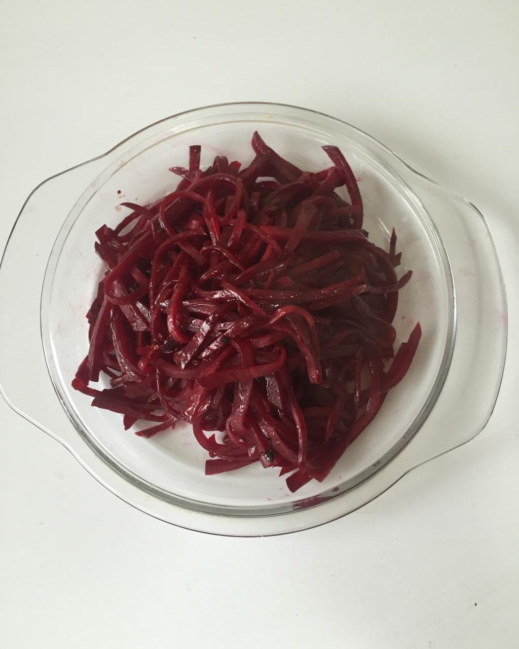 豆甜做的糖醋紫菜头