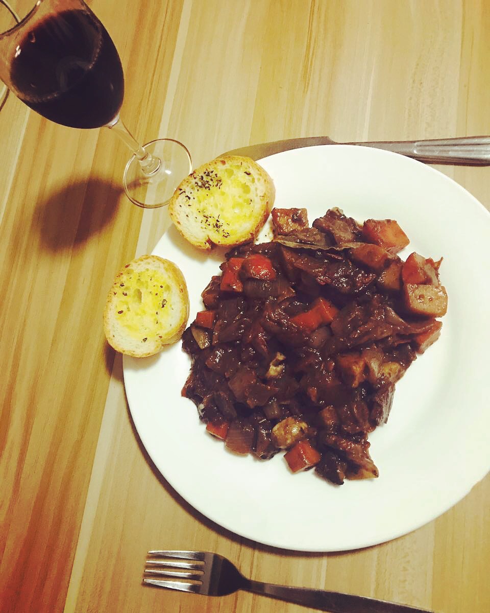 tatawong做的法式红酒炖牛肉 boeuf bourguignon