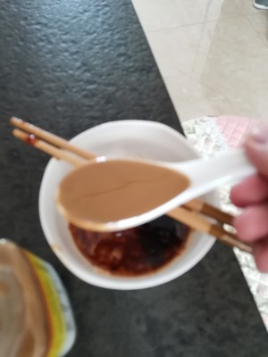 烧烤摊麻辣串蘸料(微辣)少油蘸料,蔬菜千张豆皮蘸料的做法 步骤7