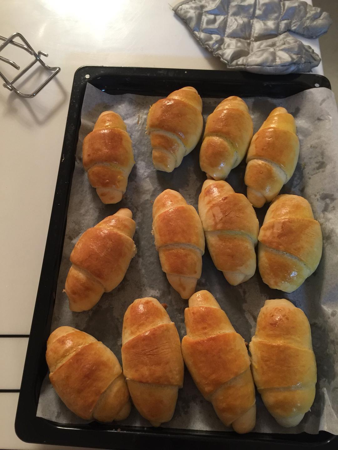 【黄油牛角的做法步骤图,黄油牛角怎么做好吃