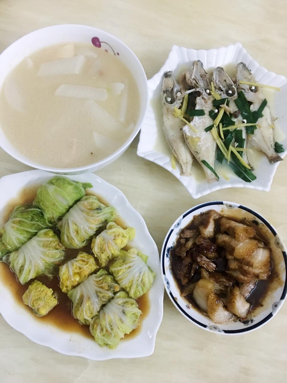 那家常小菜做的午晚餐