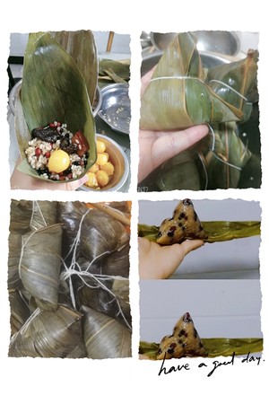 粽在这(蛋黄豆子肉粽)(闽南)的做法 步骤4