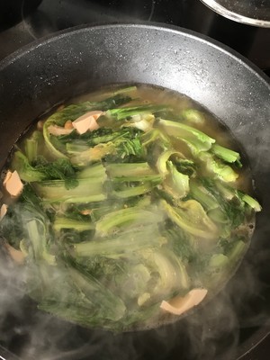 上汤芥菜 鲜美微苦回甘 夏日清火的做法 步骤5
