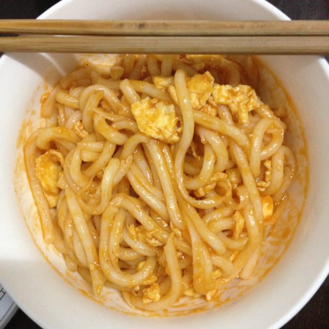 y麻麻做的番茄鸡蛋乌冬面