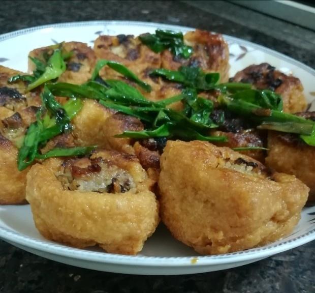 豆腐泡塞肉沫的做法