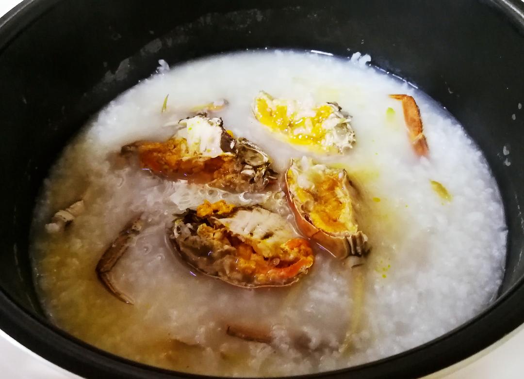 大闸蟹粥
