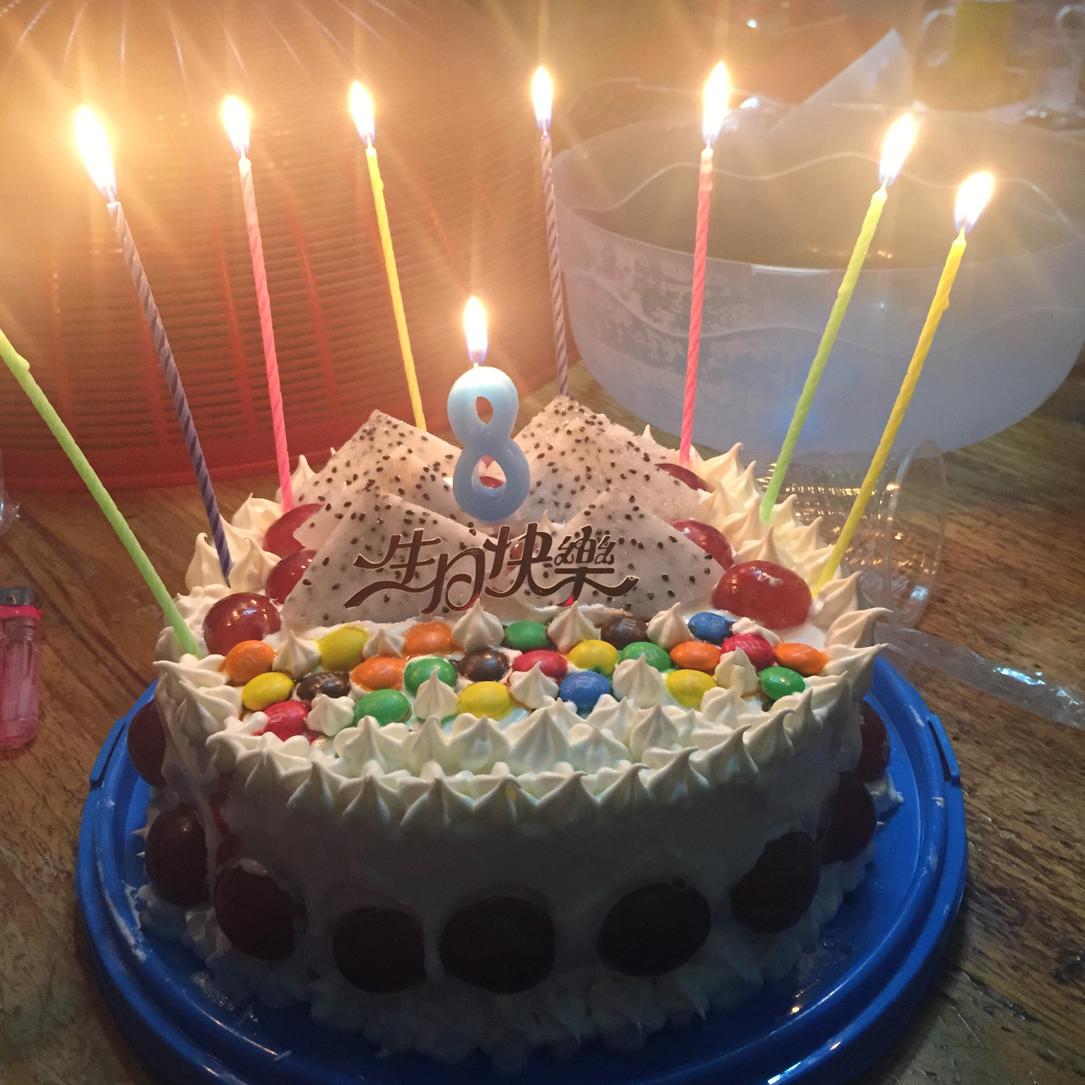 错嫒做的生日蛋糕