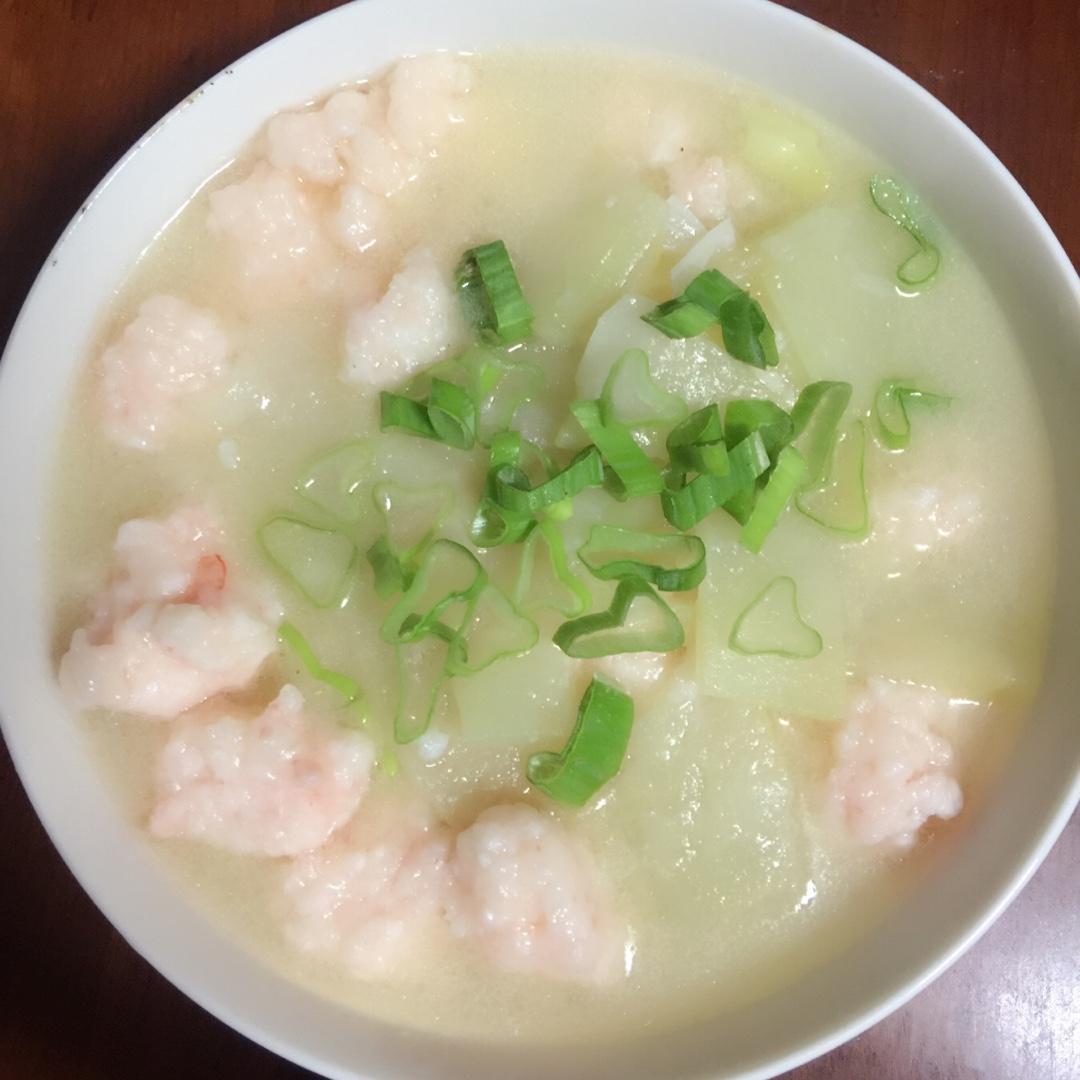 高l高做的虾滑冬瓜汤