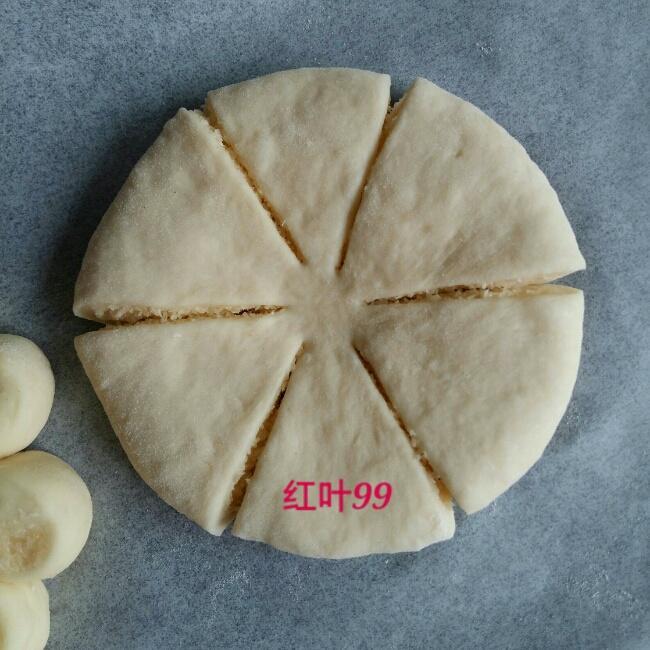 【椰蓉花面包的做法步骤图，椰蓉花面包怎么做好吃】红叶99-制作