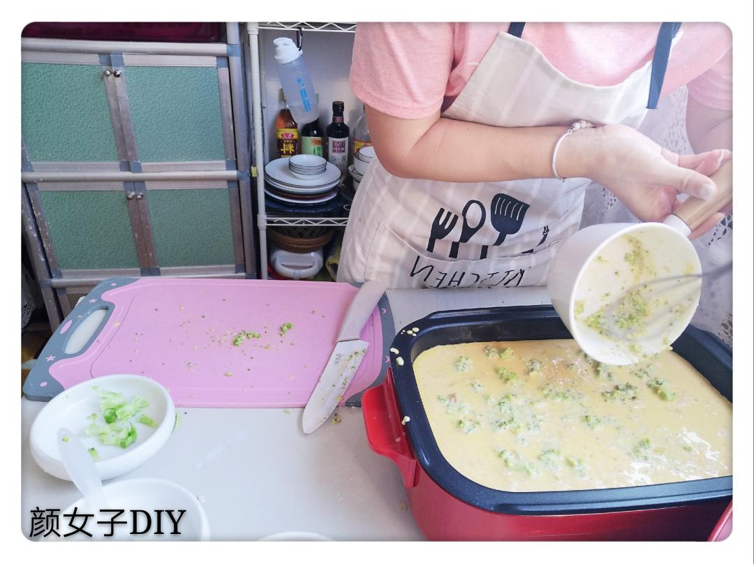 #麦子厨房#美食锅之西蓝花海米鸡蛋饼