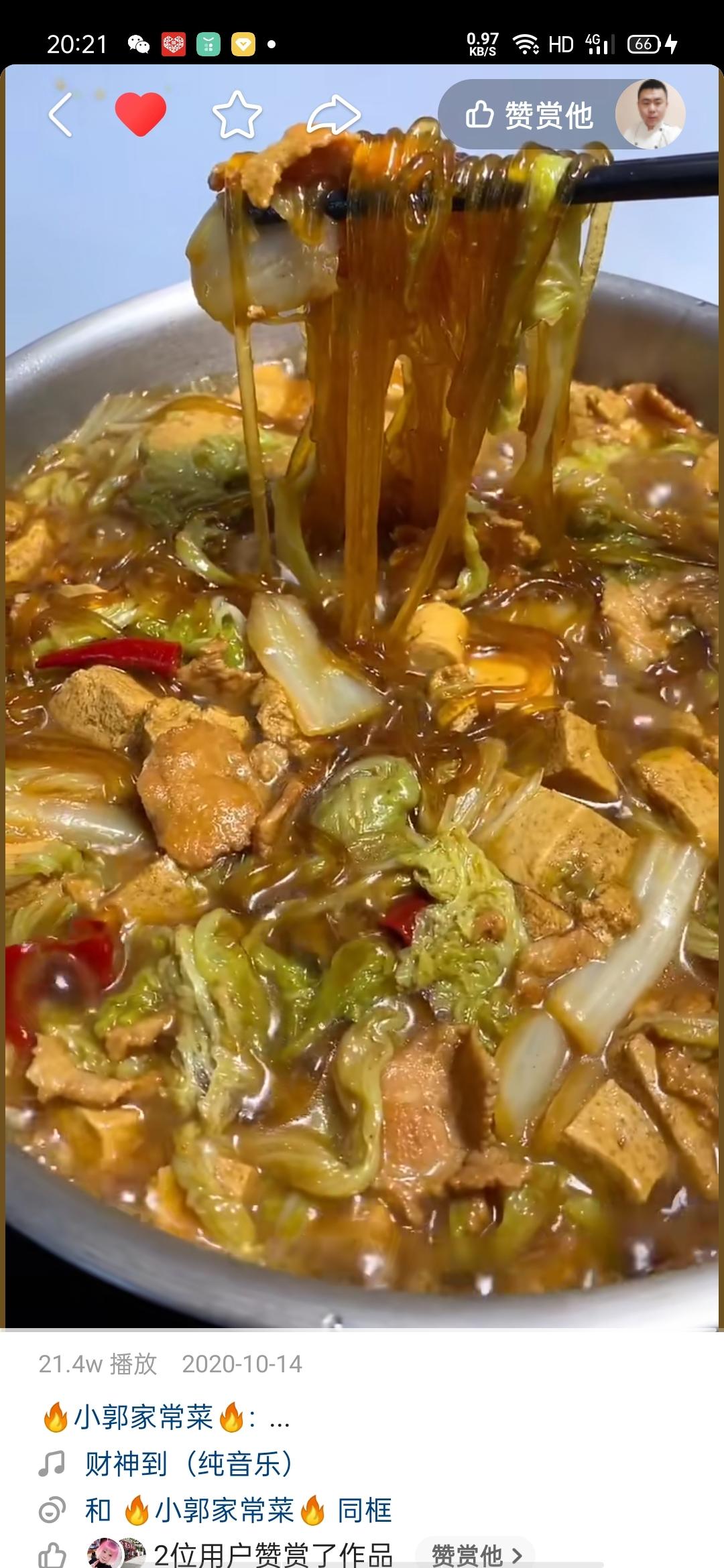 白菜冻豆腐炖粉条