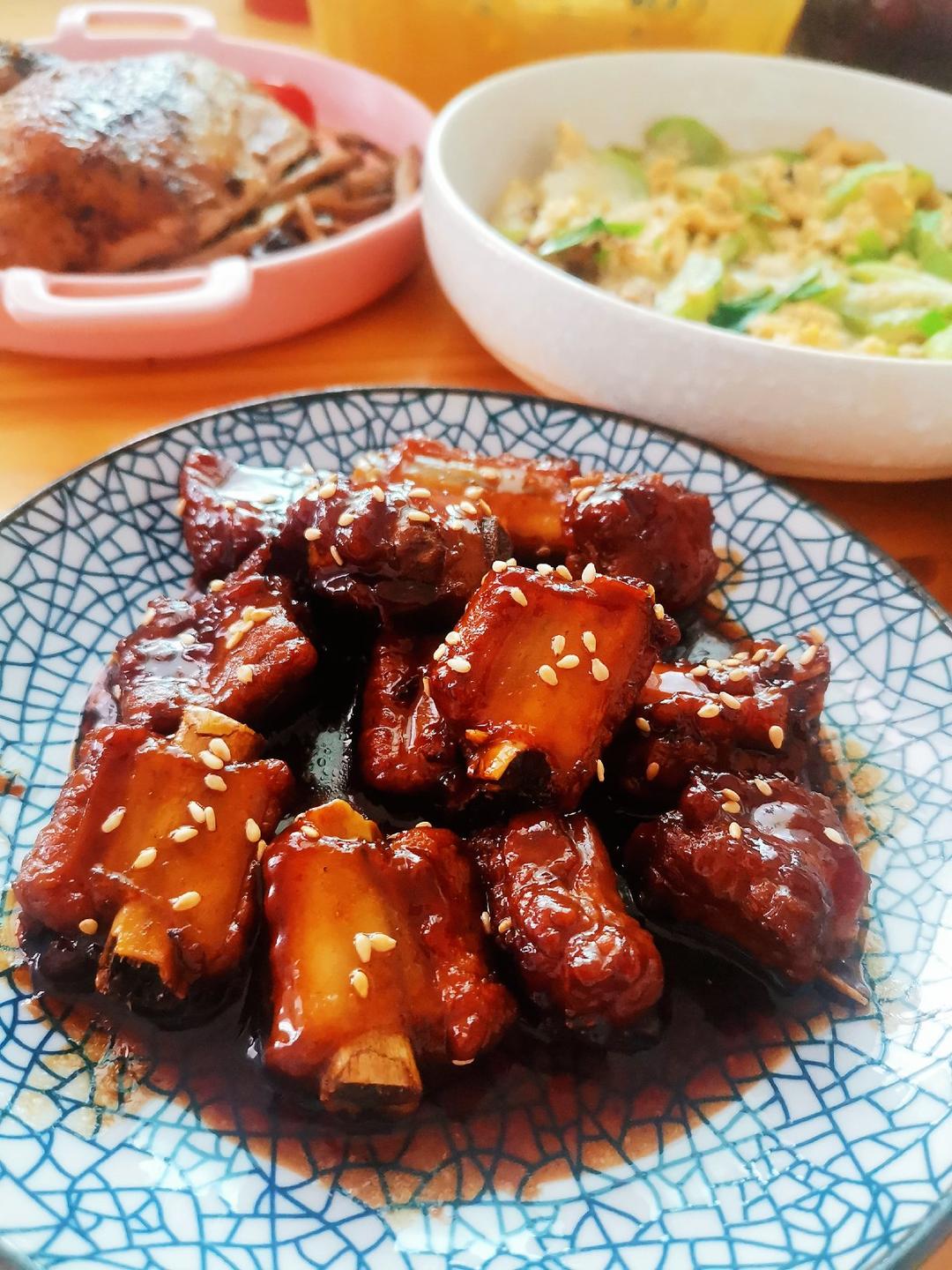 阿雅哎呀做的糖醋排骨/糖醋小排(不放油)(12345口诀做出正宗上海本帮)