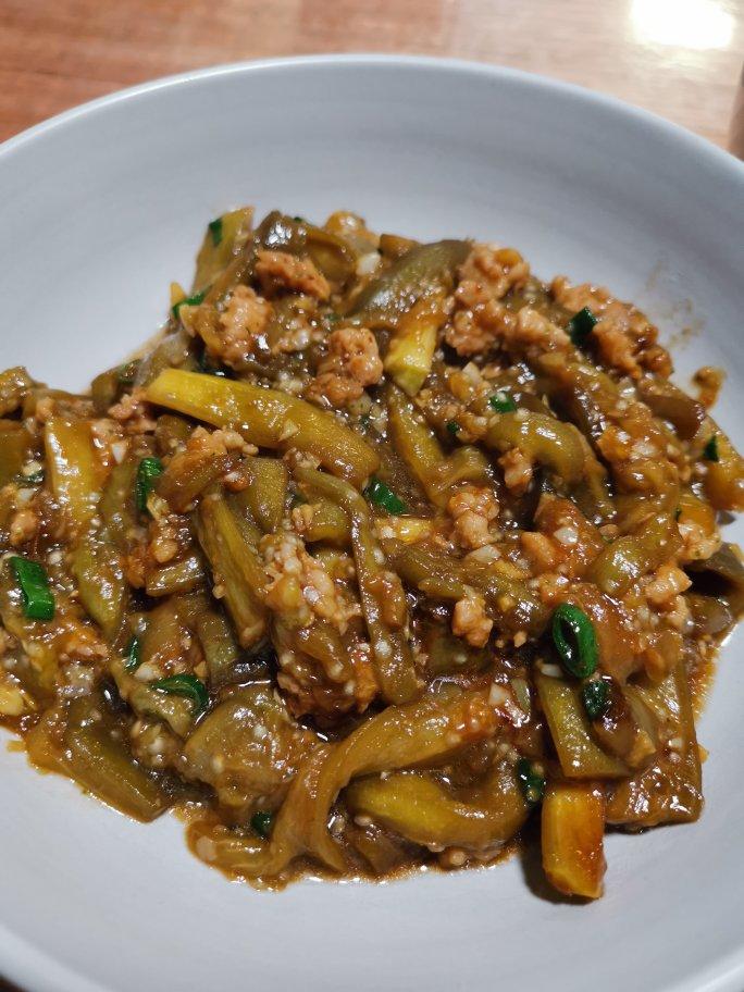 nicy做的肉末茄子