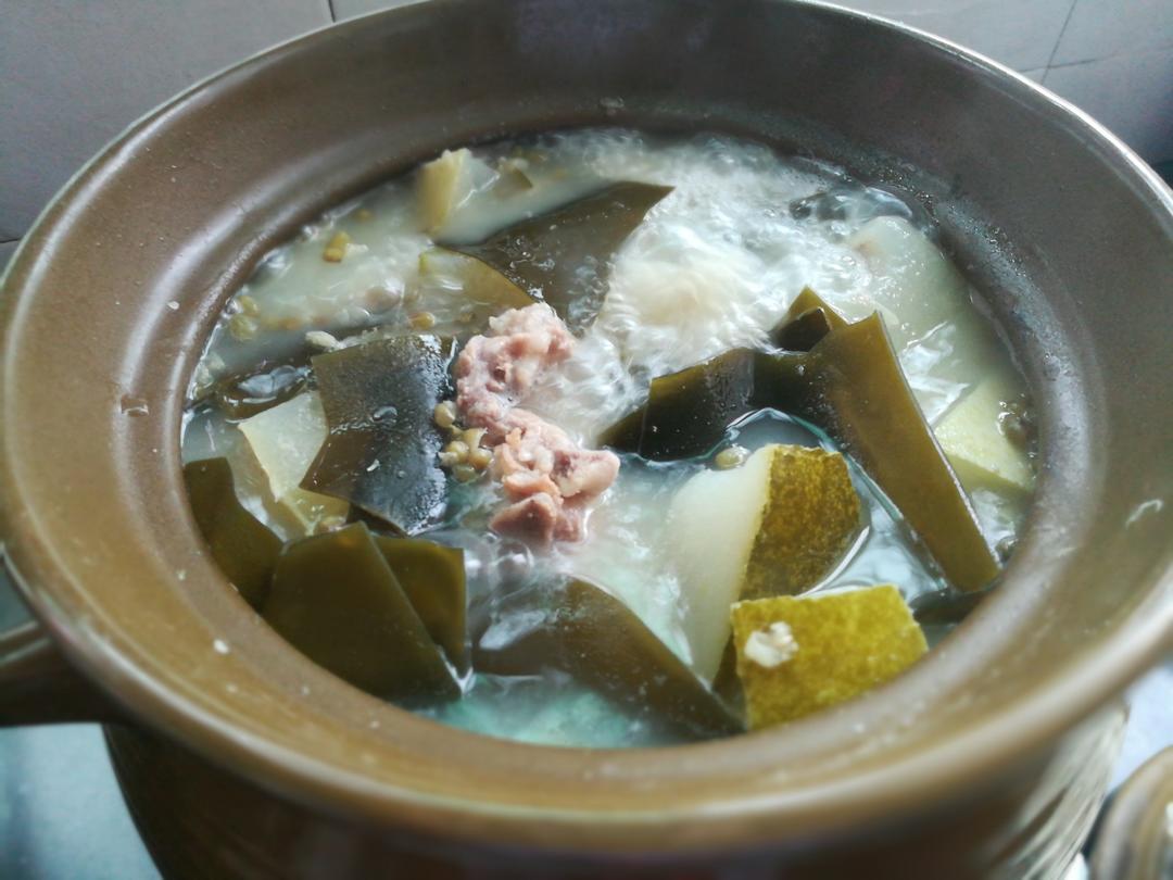 海带绿豆冬瓜汤